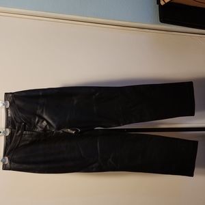 III State Black Leather Pants